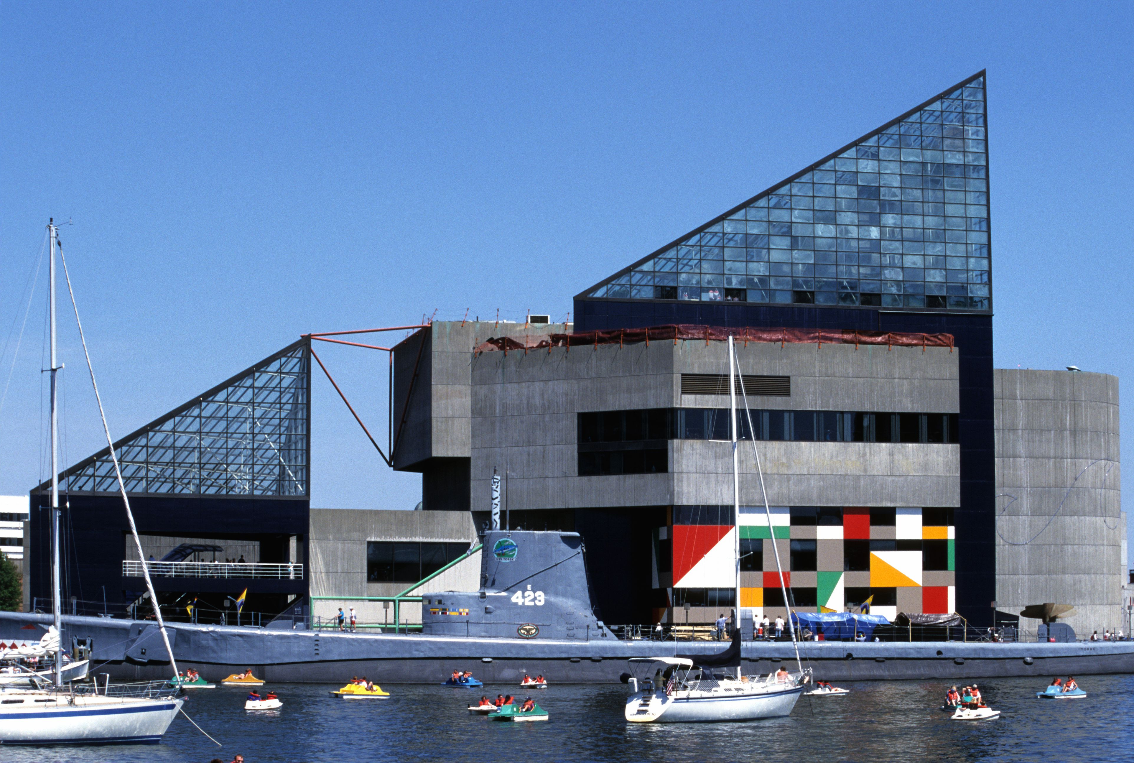 torsk and national aquarium at the inner harbor baltimore maryland usa