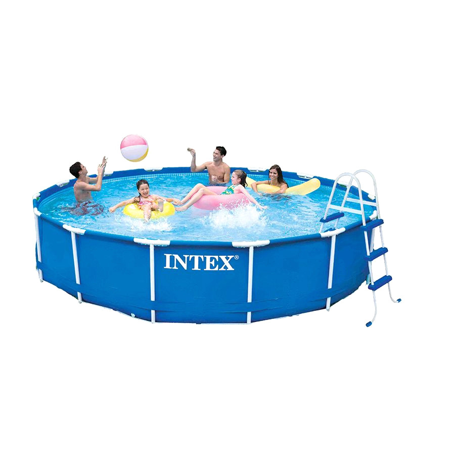 pool komplettset luxus intex 15ft x 36in metal frame pool toys r us australia