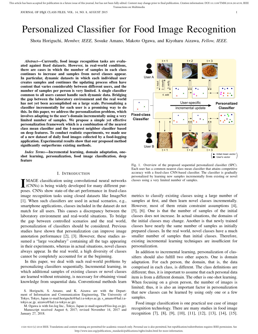 pdf a survey on food computing