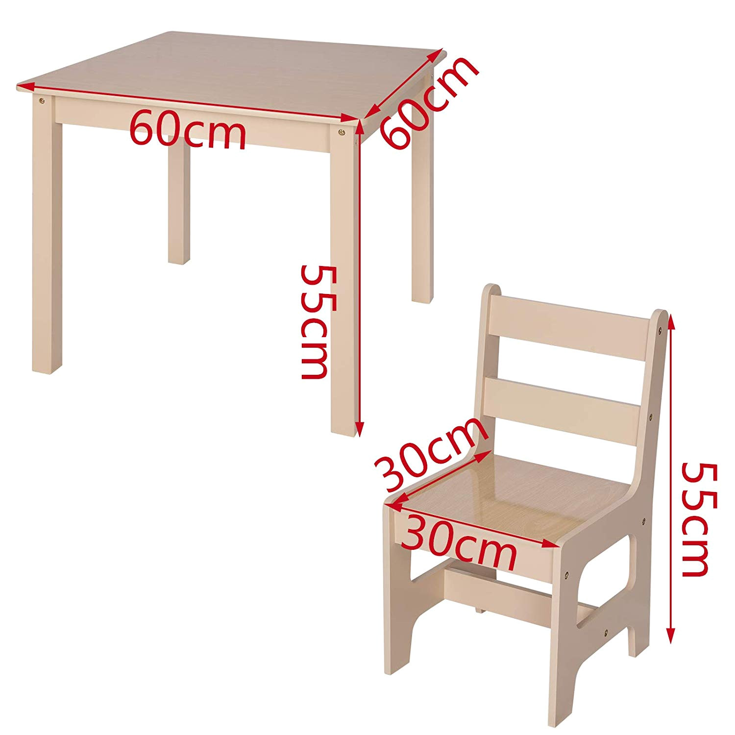 woltu wooden kids children s desk table with 2 chairs stools set for preschoolers boys and girls sg001 amazon co uk kitchen home