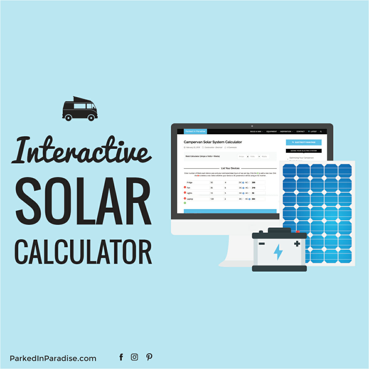 Types Of Batteries Used In solar Power Systems solar Panel Calculator and Diy Wiring Diagrams for Rv and Campers