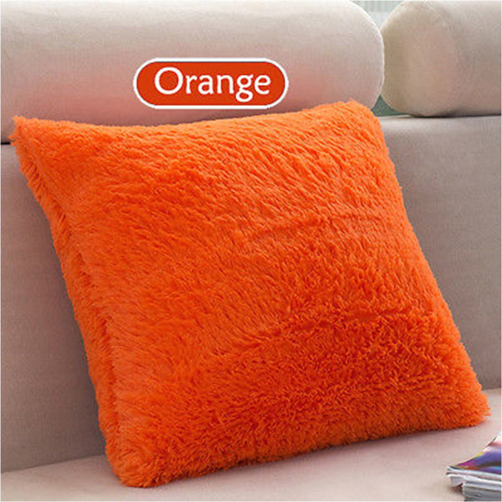 43 x 43cm plush cushion pillow sofa fluffy throw silver grey rose coffee orange pillow stuffed back cushion birthday gift in cushion from home garden