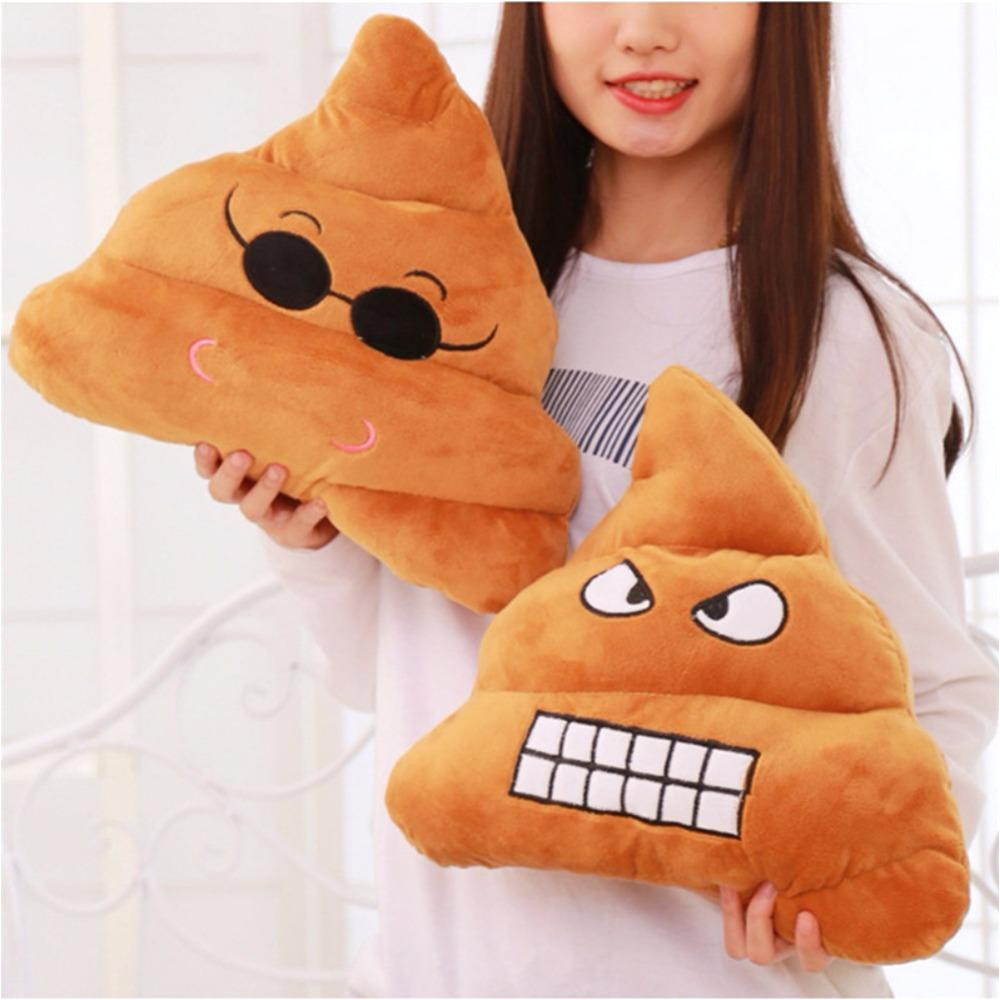 emoji funny poo smiley pillow soft bolster cushion cotton bedding body cushion funny pillow tricky toy bolster christmas gifts