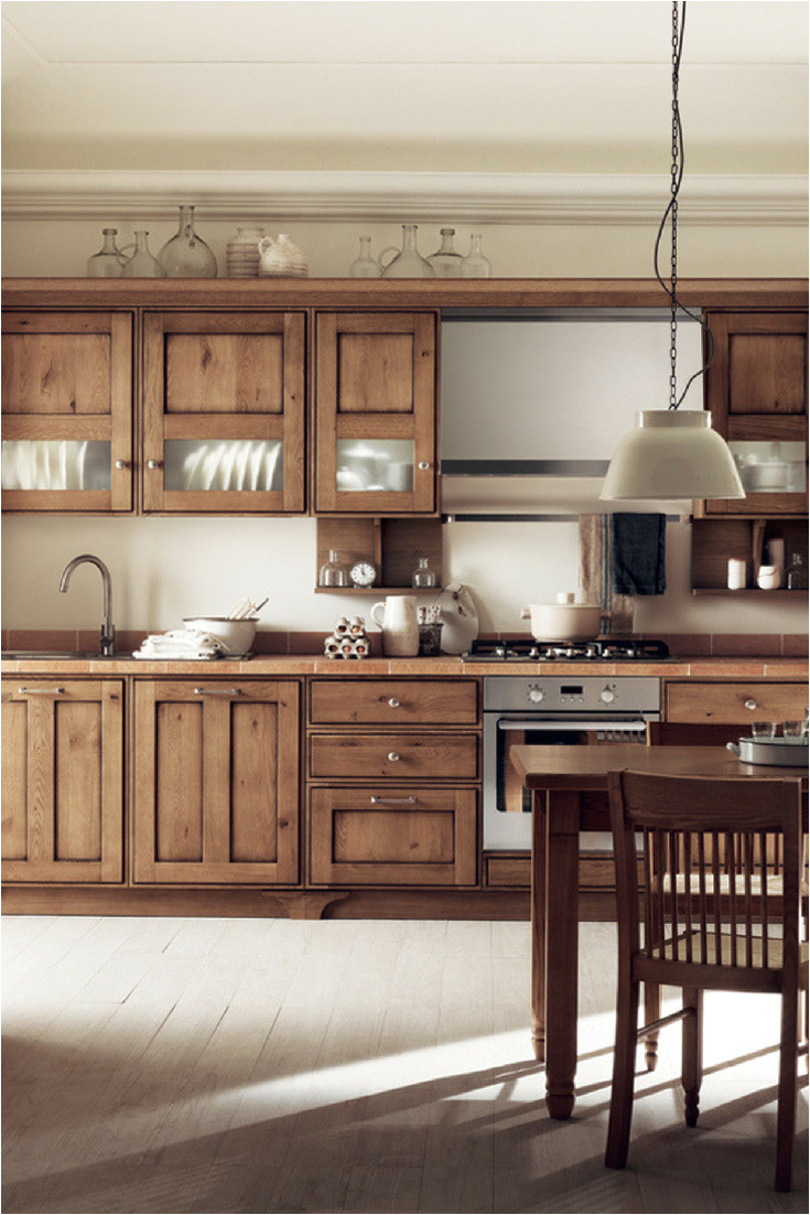 landhaus kuche landhausstil holz holzkuche bilder ideen inspiration rustikale kuche foto scavolini