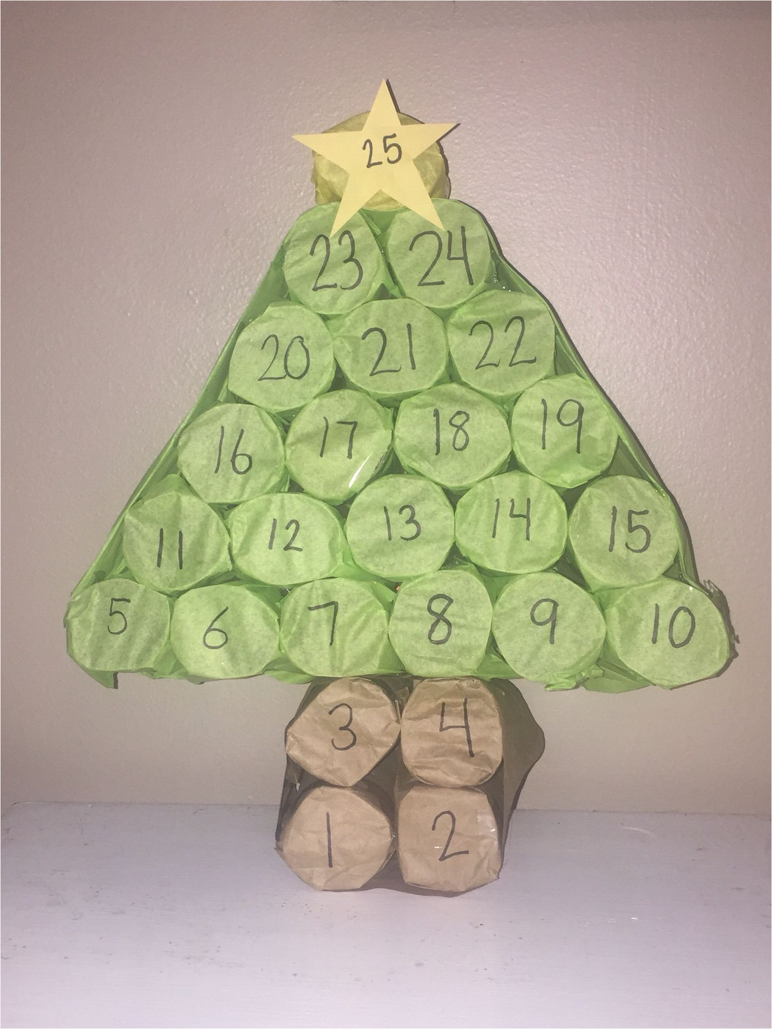 Unfinished Wooden Advent Calendar Tree Advent Calendar Christmas Tree Made From toilet Paper Rolls