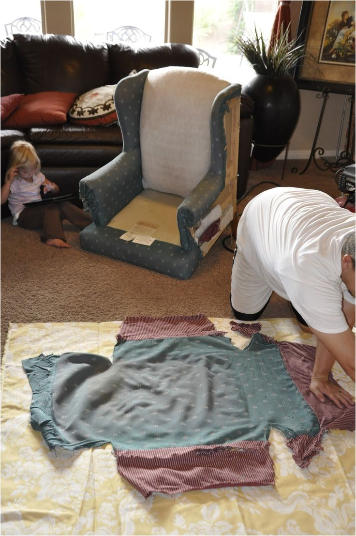 upholstering a wing back chair upholstery tips