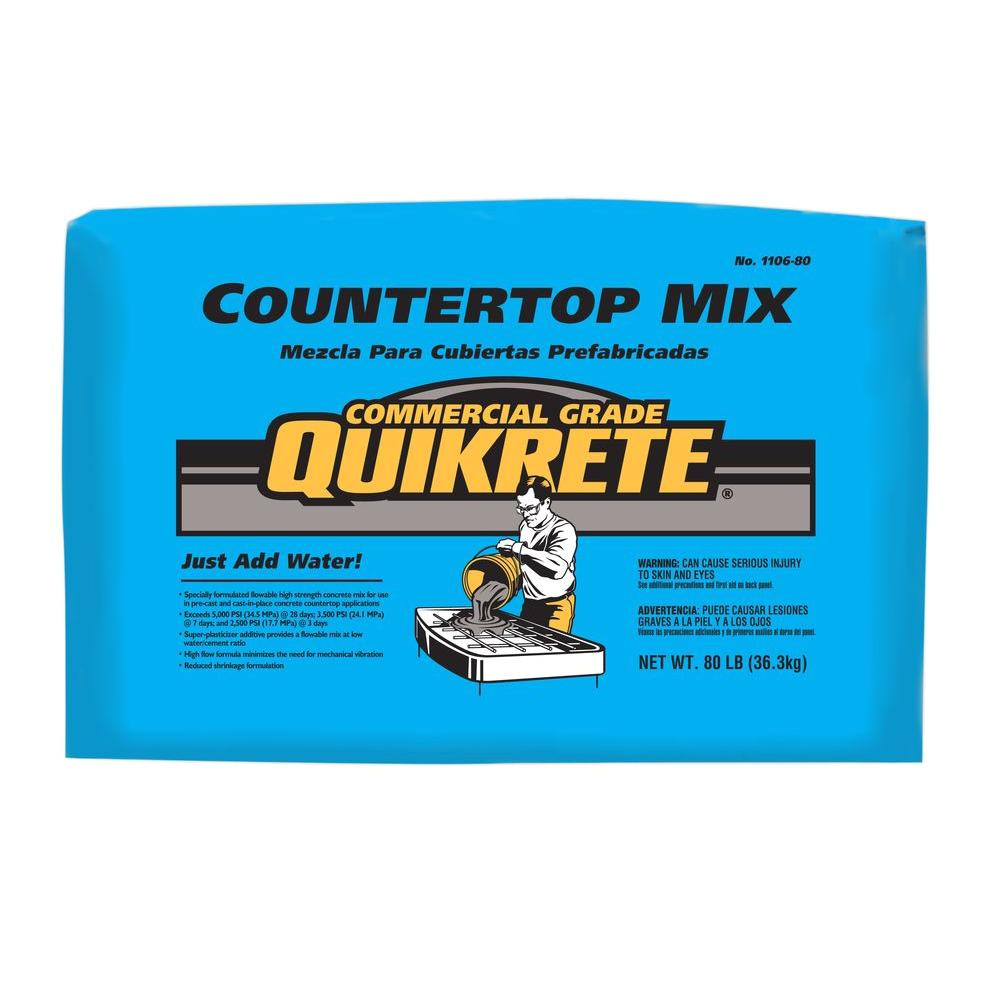 quikrete 80 lb commercial grade countertop mix