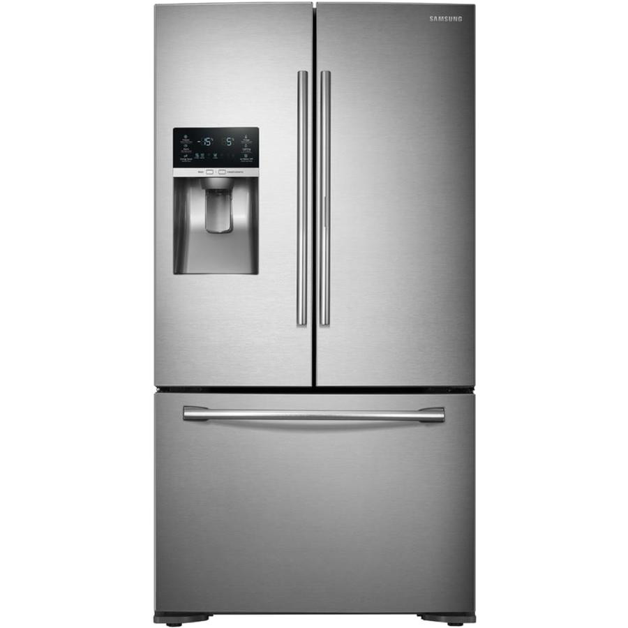 samsung food showcase 22 5 cu ft counter depth french door refrigerator with ice maker