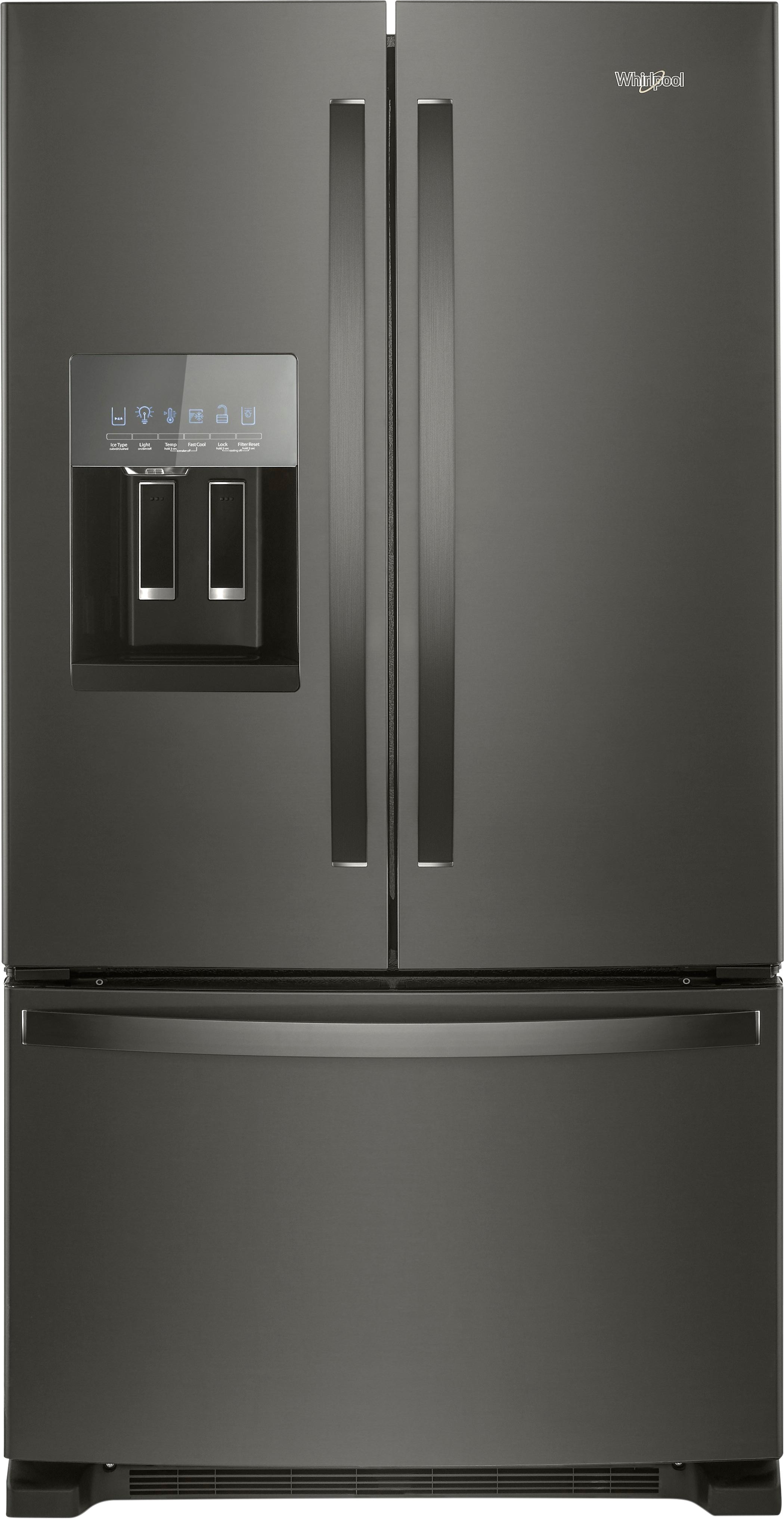 ft french door refrigerator gray wrf555sdhv best buy