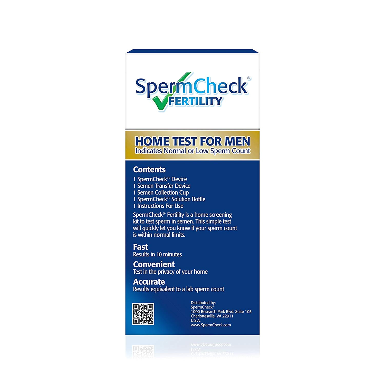 amazon com spermcheck fertility home sperm test kit indicates normal or low sperm count convenient accurate and private easy to read results in 10