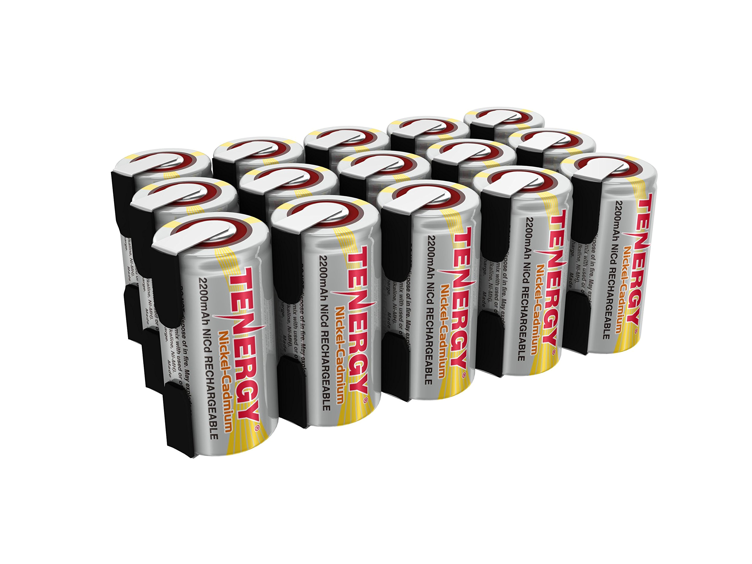 tenergy 2200mah sub c nicd battery for power tools 1 2v flat top rechargeable sub