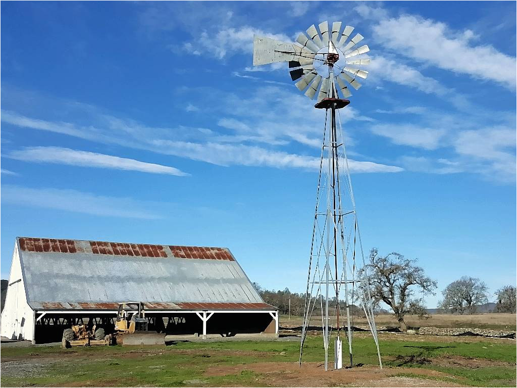 windmill and barn