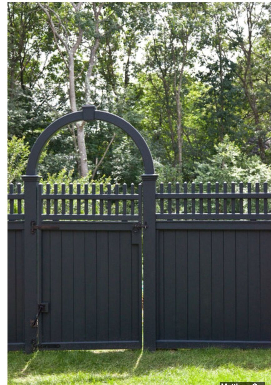 Vinyl Fencing Ogden Utah Dark Grey Painted Fence Garden Pinterest Fence Garden Fencing