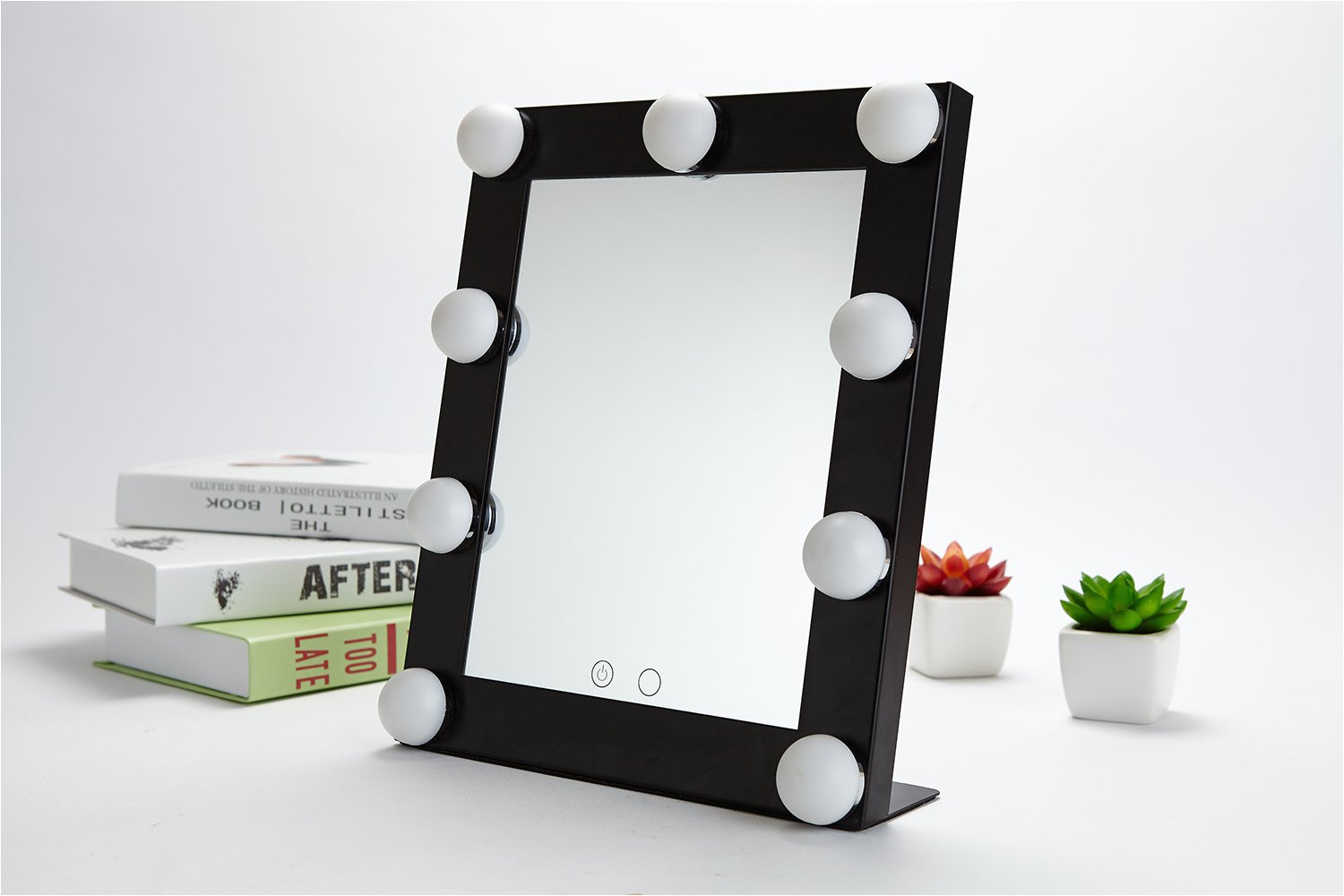 amazon com yvettevans hollywood makeup vanity mirror with light tabletops lighted mirror with dimmer stage beauty mirror valentine s day gift small