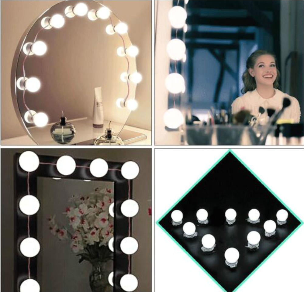 hollywood vanity mirror light kit fashion make up light dimmable bulb led light