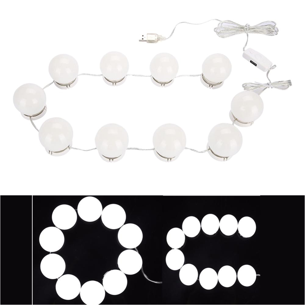 Voltage Makeup Vanity with Mirror Makeup Mirror Led Bulb 10 Lights Vanity Mirror Lamp Kit for Dressing