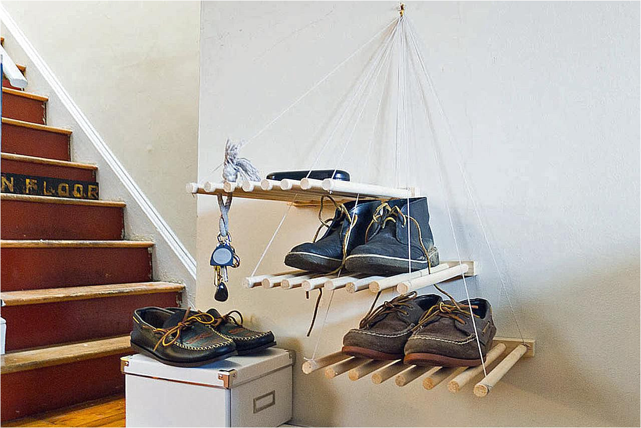 hanging shoe storage via smallspaces about com 3 57bb5b5c3df78c8763fbc70f jpg