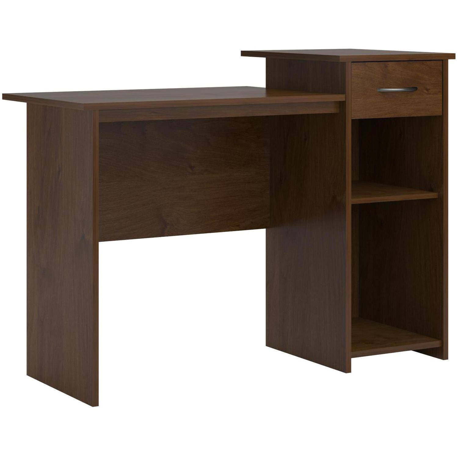 mainstays student desk with easy glide drawer multiple finishes walmart com