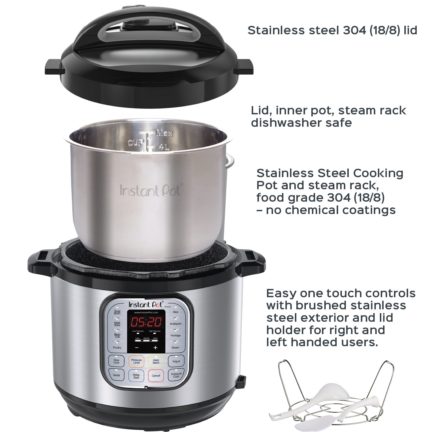 instant pot duo60 6 qt 7 in 1 multi use programmable pressure cooker slow cooker rice cooker steamer saute yogurt maker and warmer walmart com