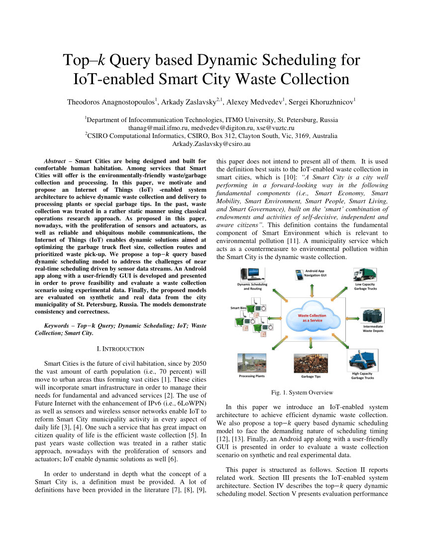 Waste Management Erie Pa Pick Up Schedule Pdf Using Simulation to assess the Opportunities Of Dynamic Waste