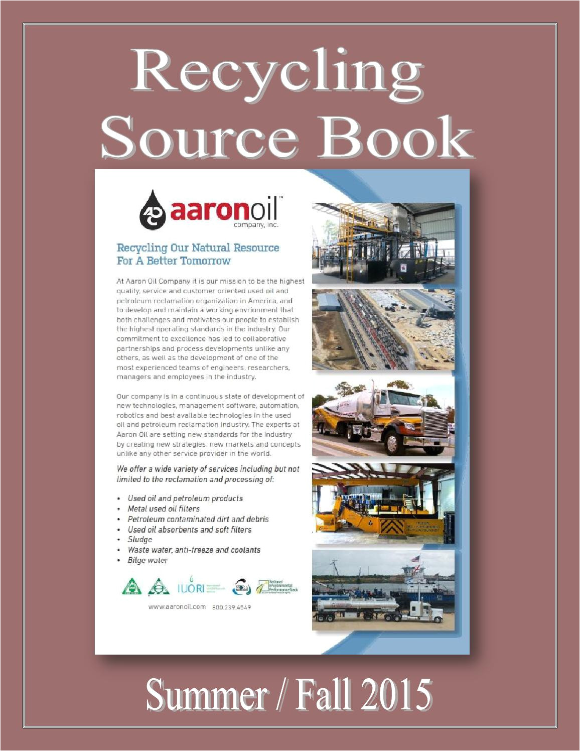 Waste Oil Disposal Eau Claire Wi Recycling source Book by Federal Buyers Guide Inc issuu