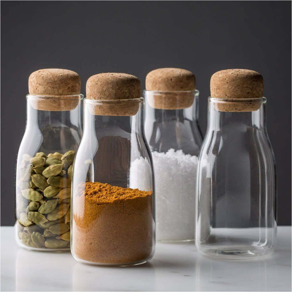 corky modern glass spice jars the reluctant trading experiment