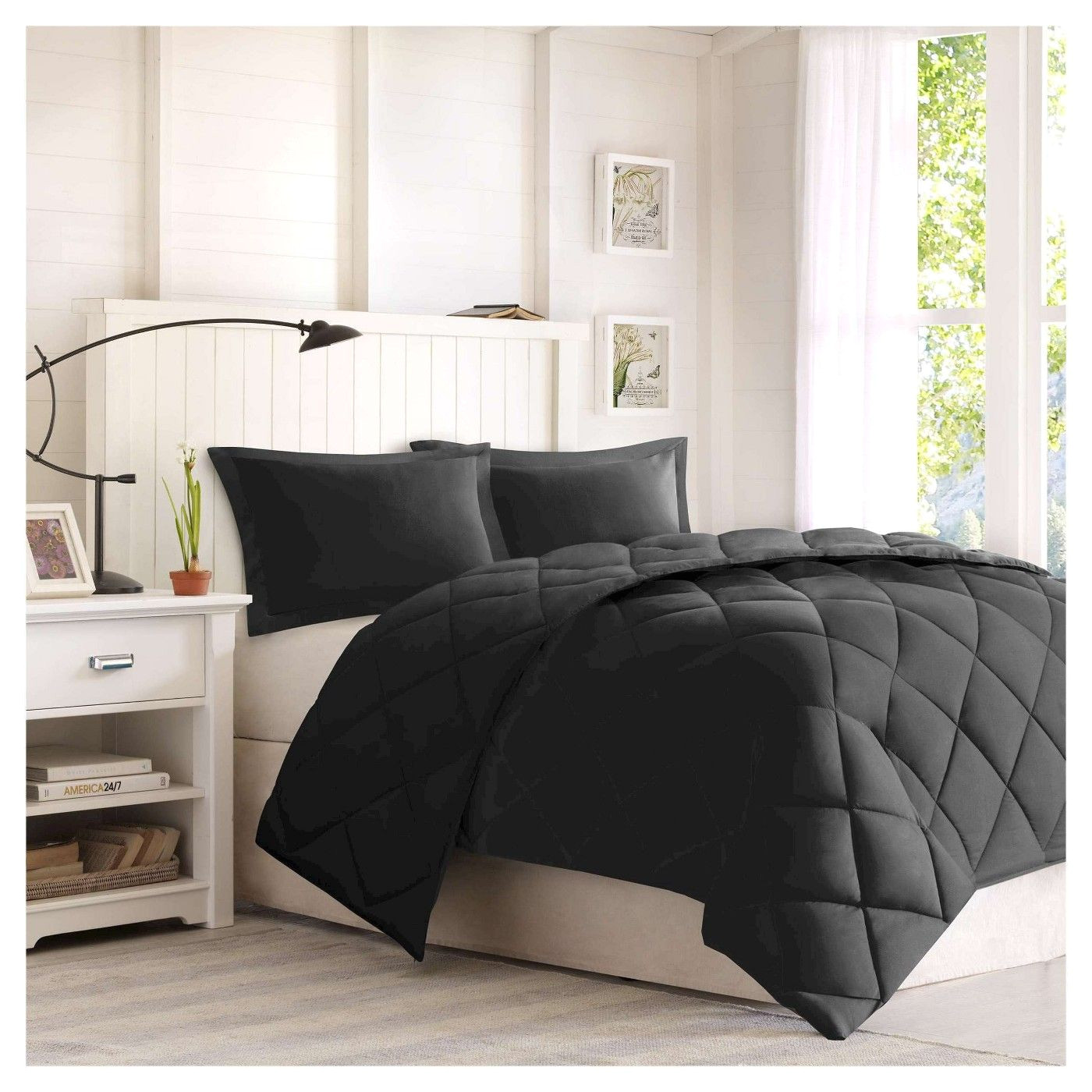 windsor reversible microfiber down alternative comforter set w 3m stain resistance finishing image 1 of 2