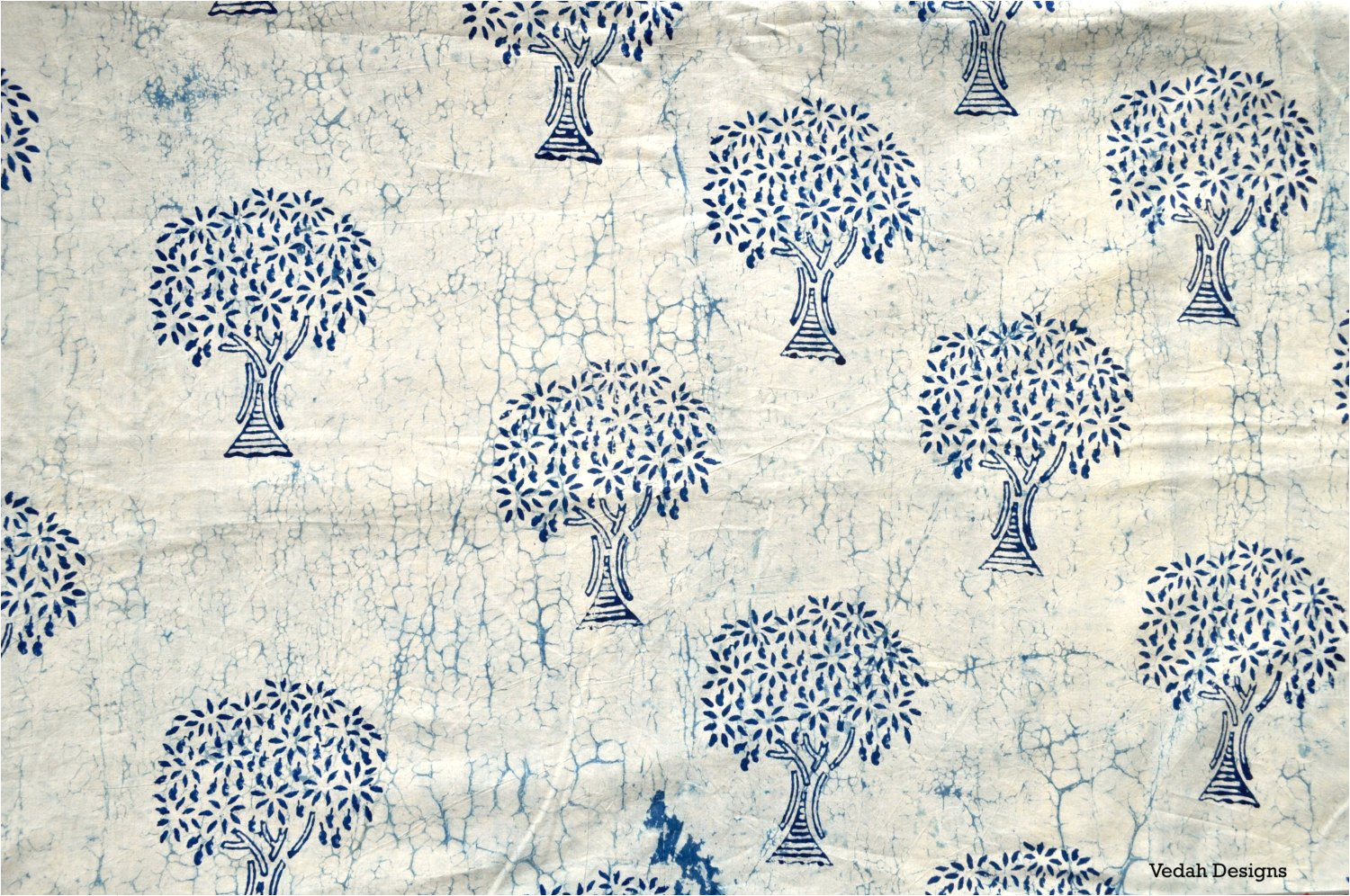 mudcloth fabric by the yard tree design white indigo fabric mudcloth block print fabric by etsy