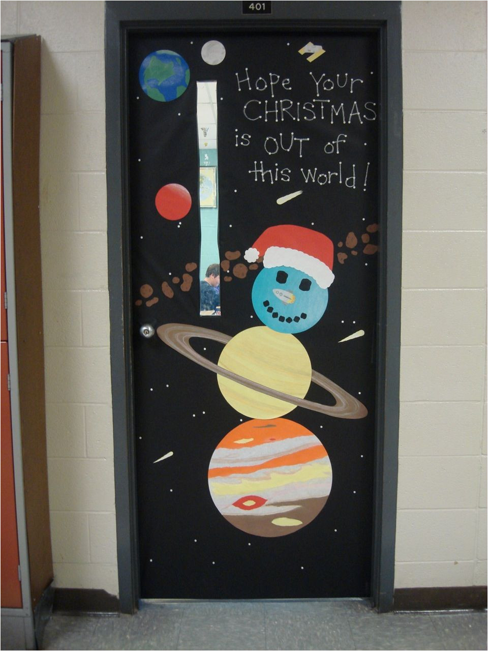 Winter Door Decorating Ideas for School Christmas Door Decorating Contest and the Science Teacher took