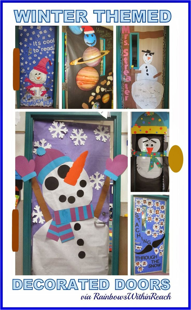 winter themed decorated classroom doors inspiration for education classroom door classroom doors