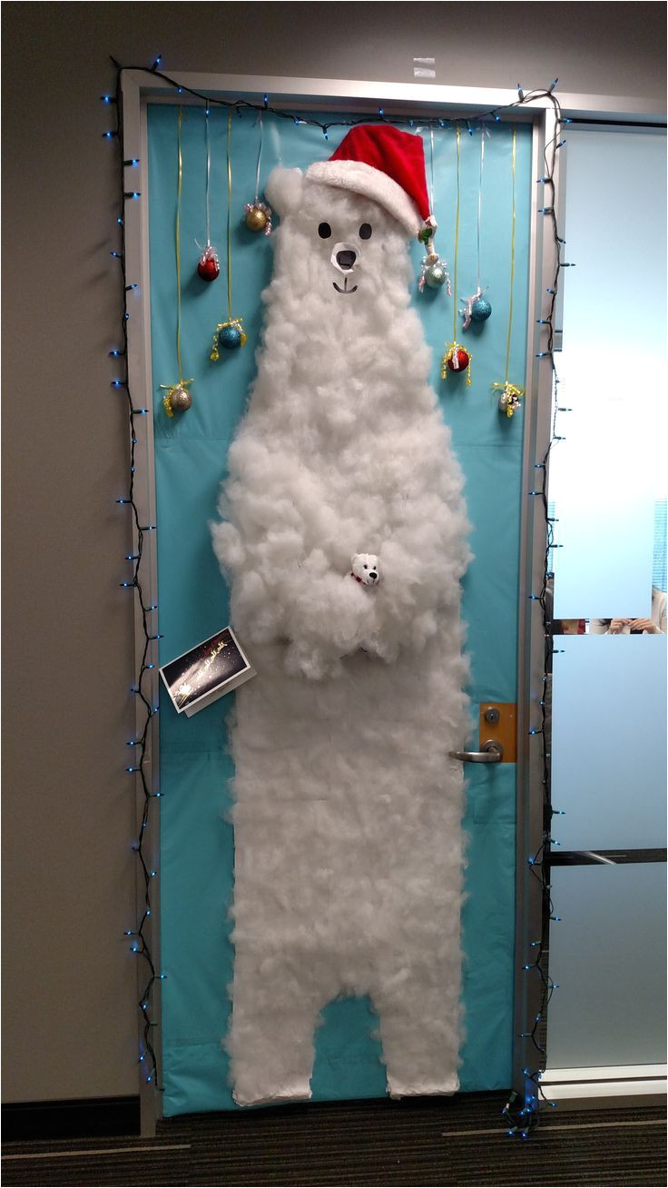 polar bear and cub holidaydecorations 2014 christmas classroom door christmas door merry