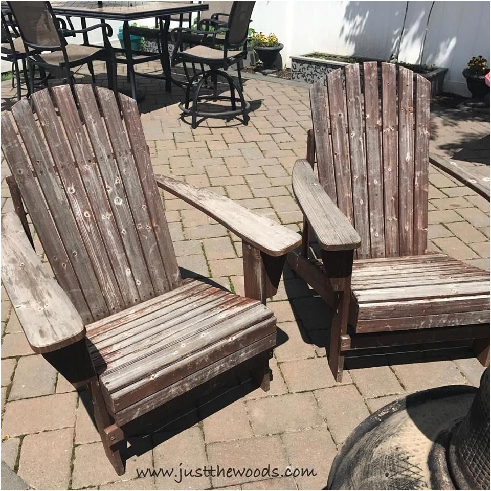 our backyard adirondack chairs are worn weathered and wobbly i d been avoiding