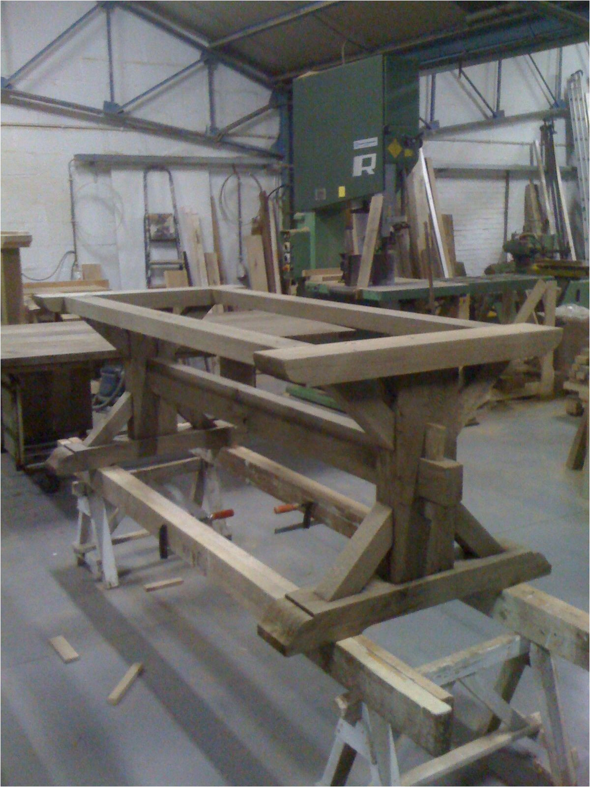 nearly done piere trestle table more