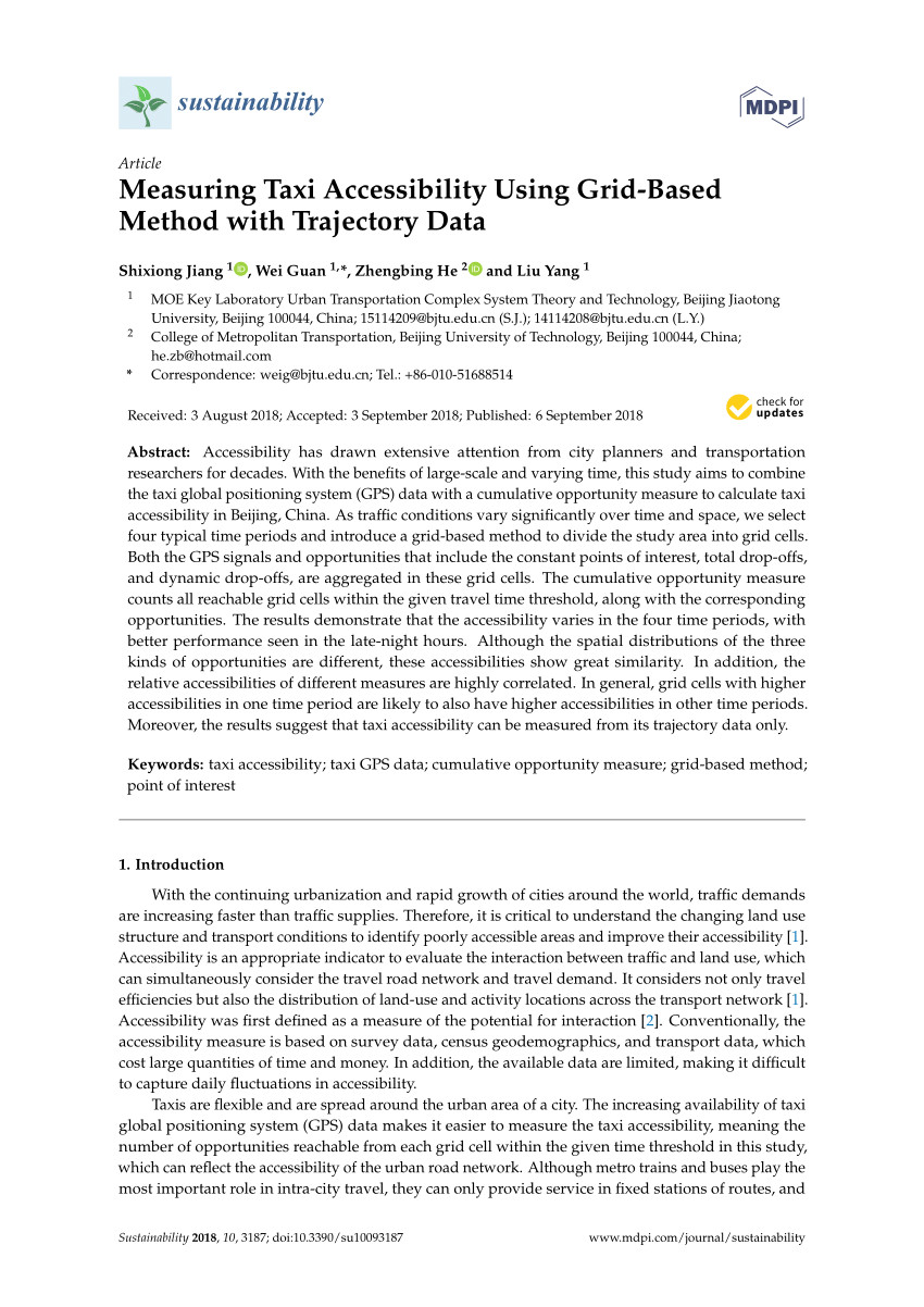 pdf analysis of washington dc taxi demand using gps and land use data