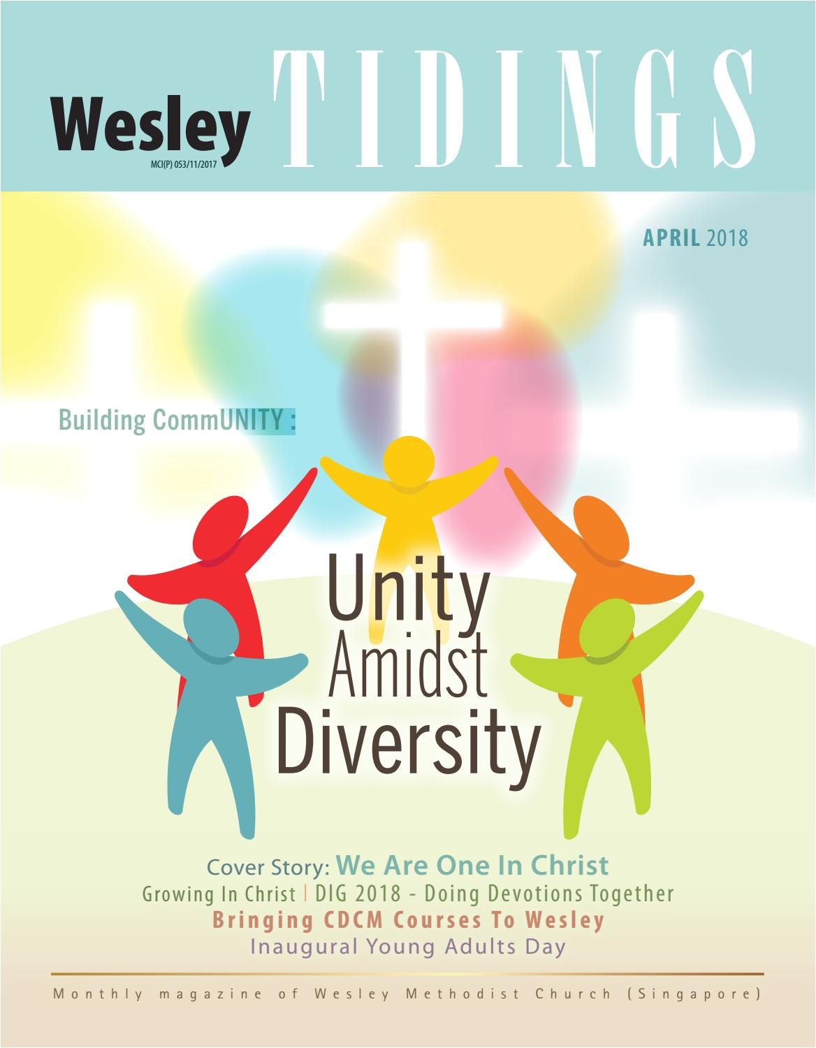 wesley tidings newsletter april 2018 by wesley methodist church singapore issuu