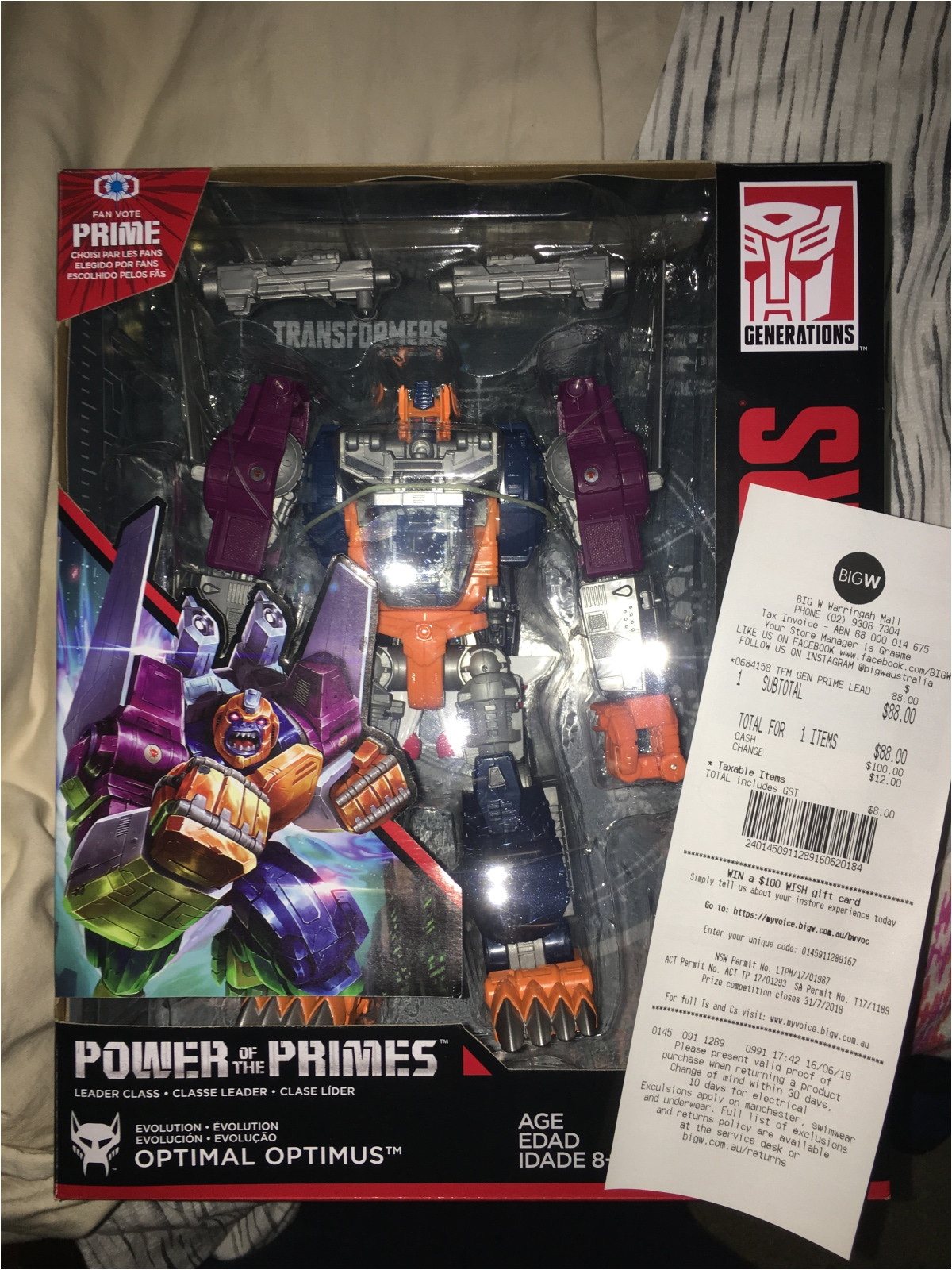 transformers power of the primes optimal optimus found at australian retail