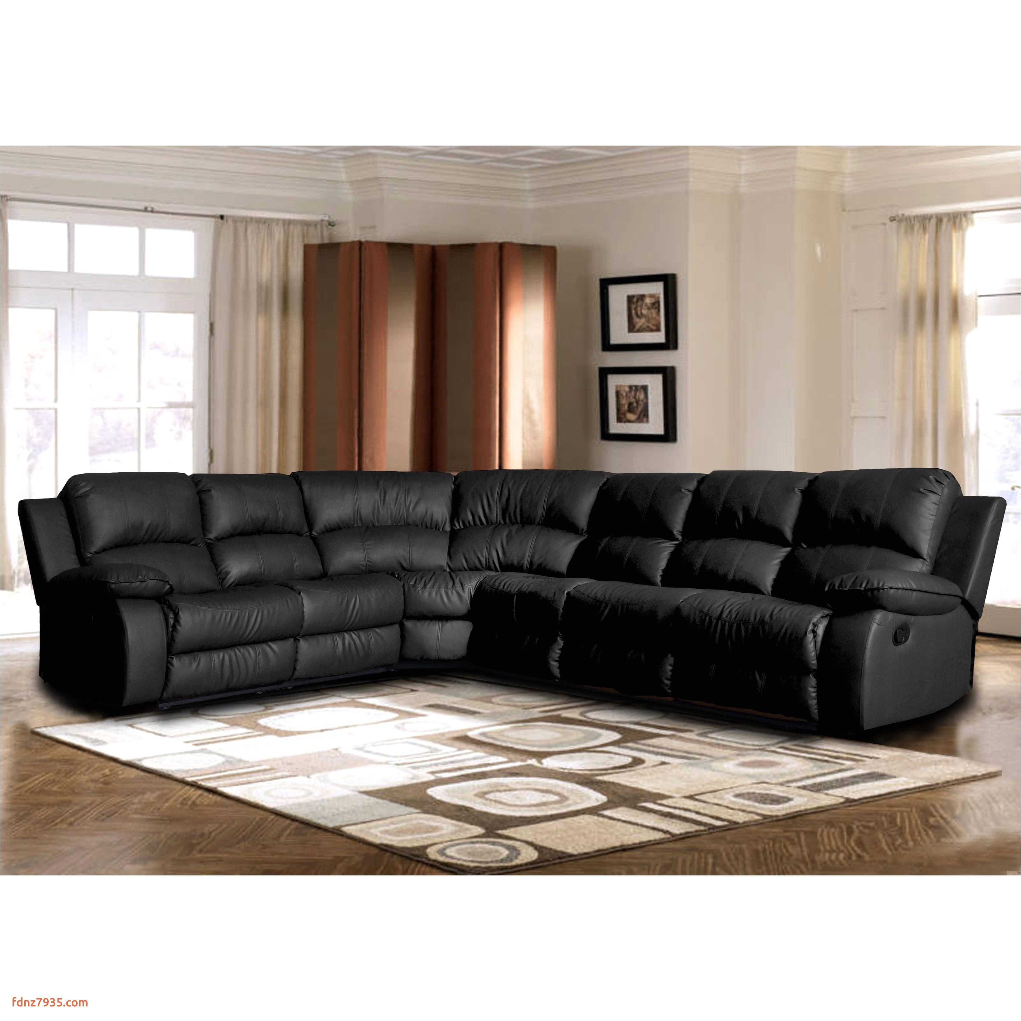 classic oversize and overstuffed corner bonded leather sectional with 2 reclining seats free shipping today overstock
