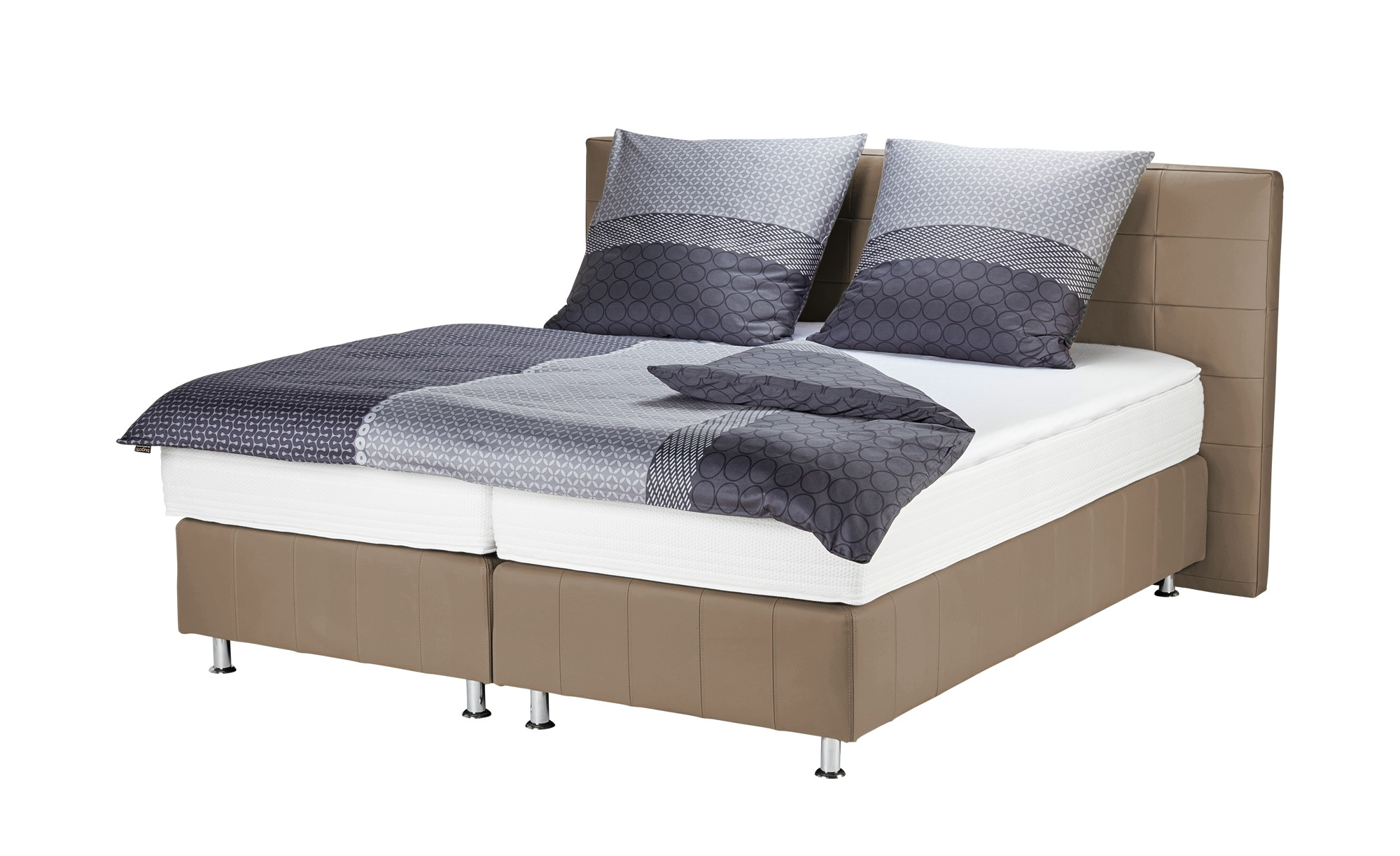 boxspringbett beige 230 cm 114 cm betten boxspringbetten mobel kraft