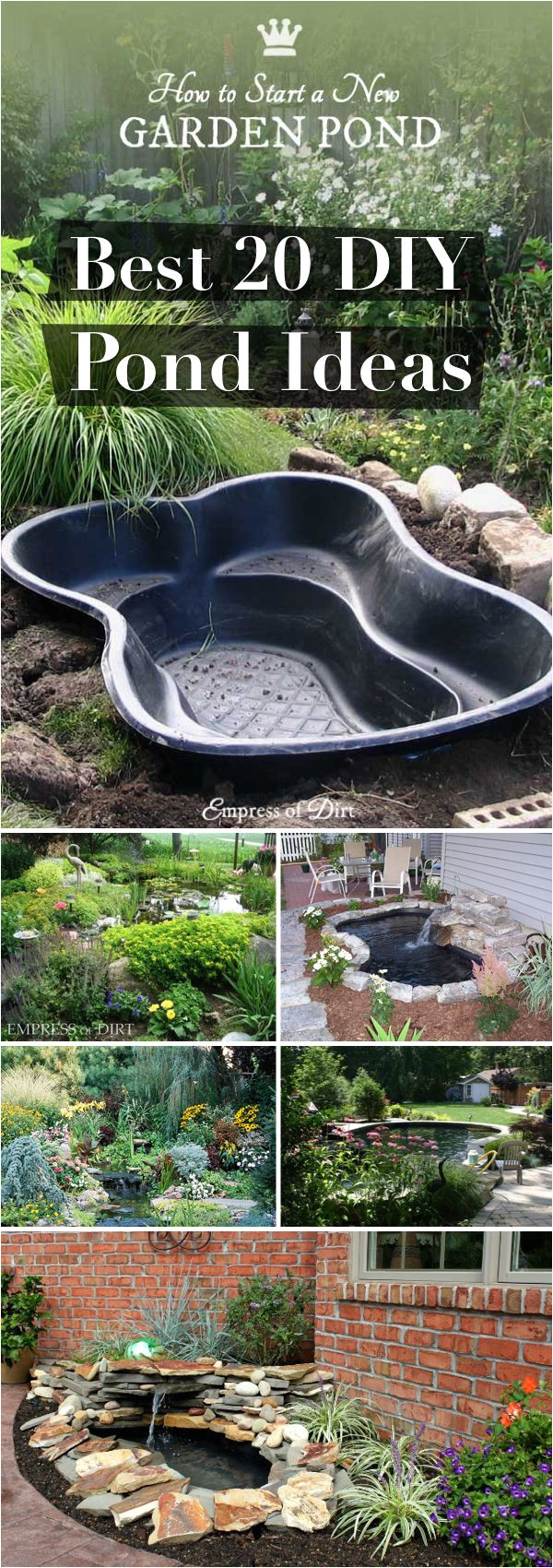 20 innovative diy pond ideas letting you build a water feature from scratch