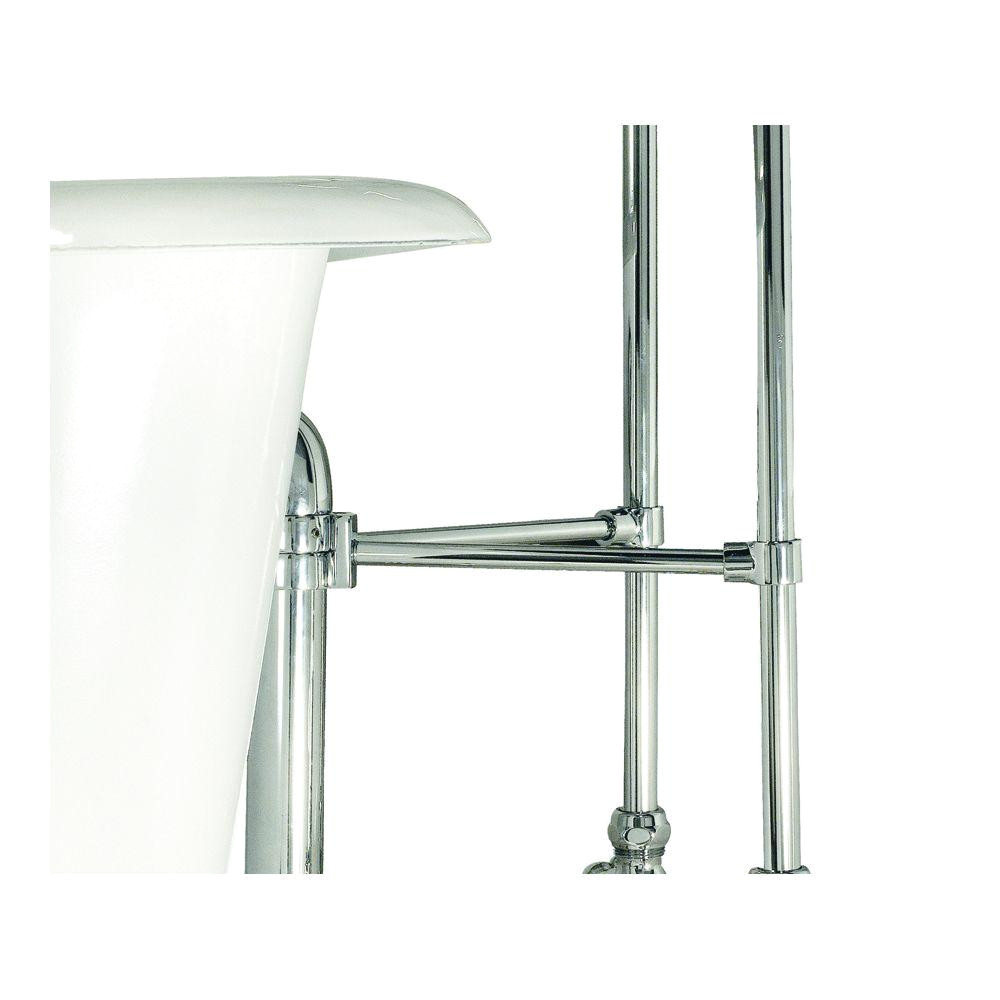 elizabethan classics 1 1 2 in i d x 1 3 16 in o d brace ring kit for claw foot tub drain and free standing supply lines in satin nickel ecfssbrace sn