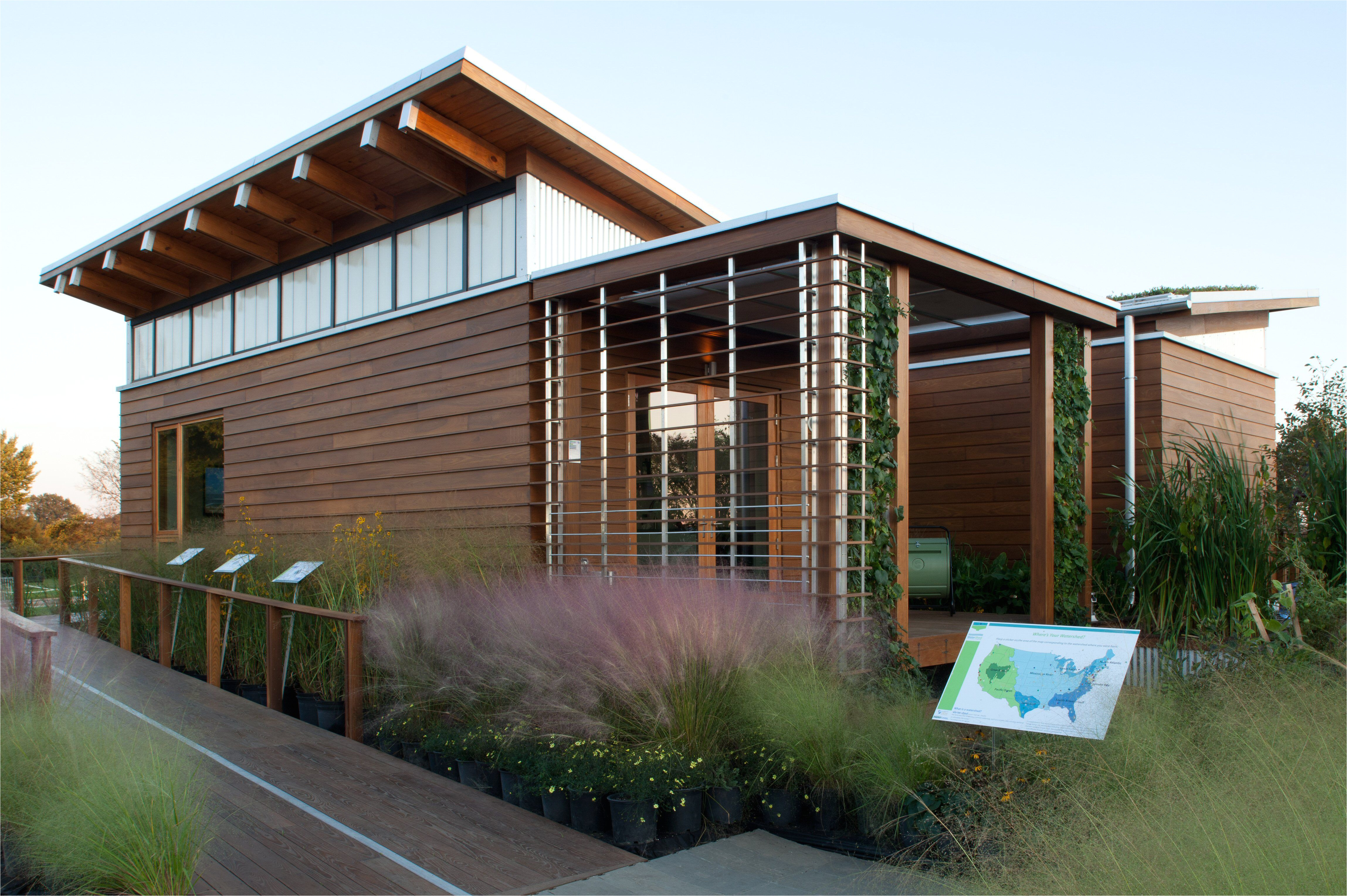 exterior architectural photograph of maryland s entry in the u s department of energy solar decathlon 2011