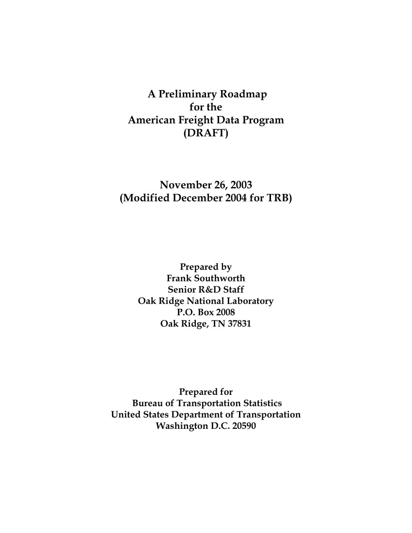 pdf draft afdp preliminary roadmap contents