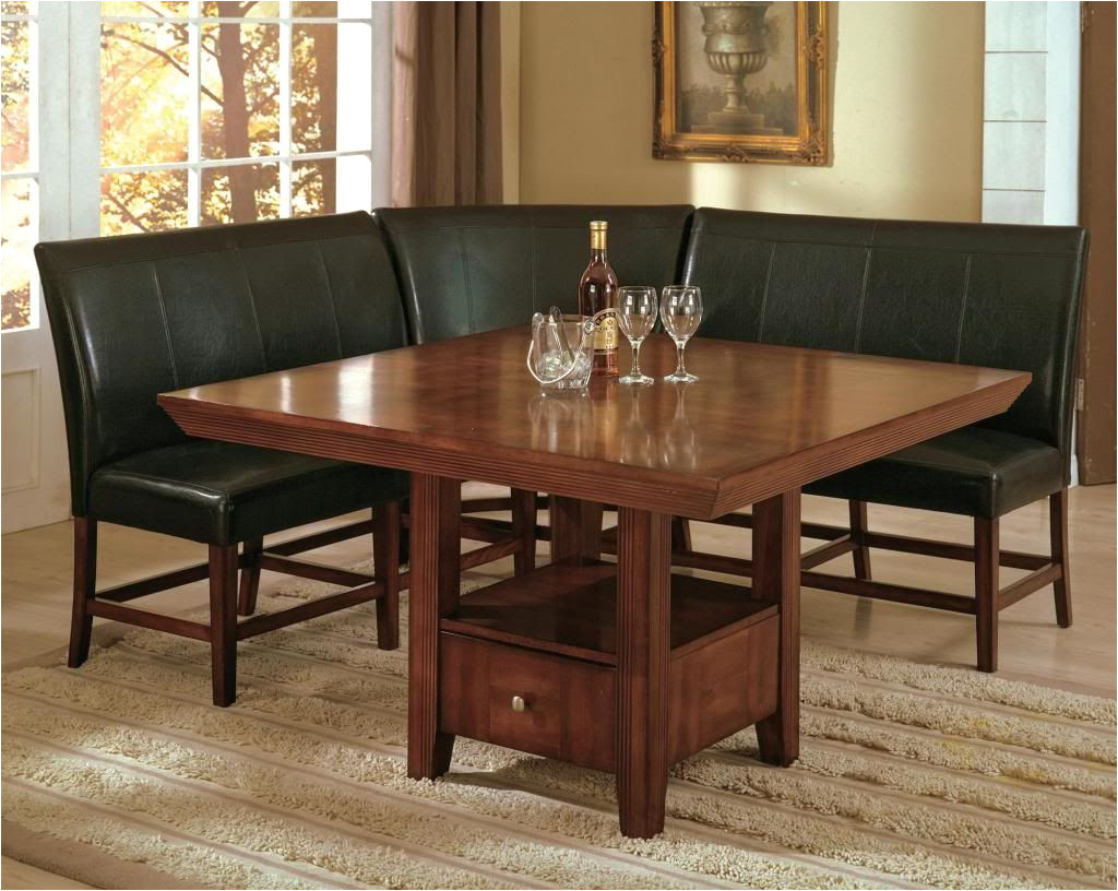 salem 4 piece breakfast nook dining room set table corner bench seating dinette ebay