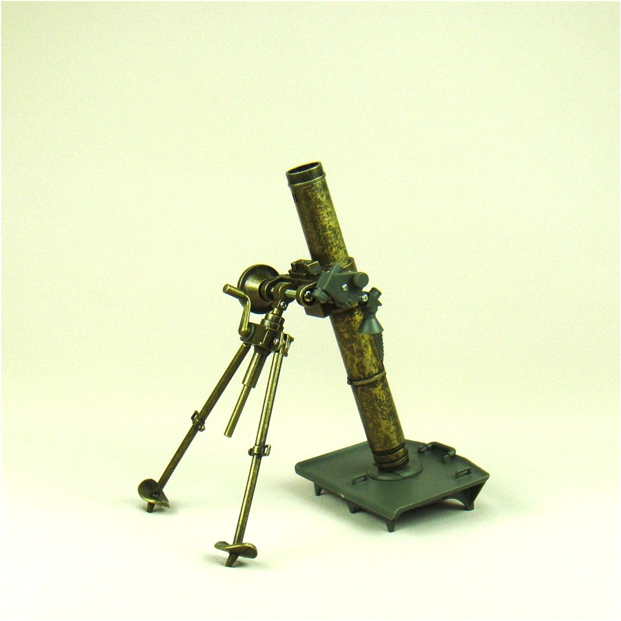 vintage iron mortar diecast replica model scaled plastic mine thrower miniature military weapon decor gift and craft ornament