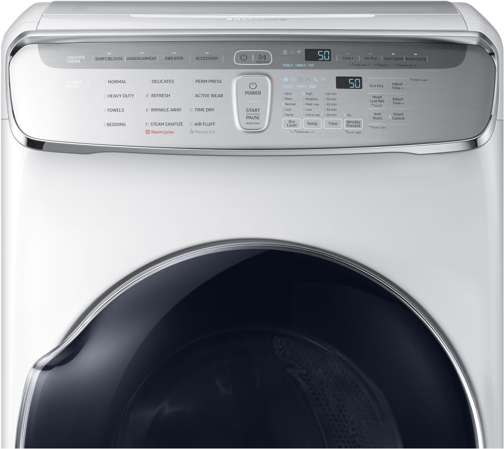 samsung flexdrya gas dryer white dvg60m9900w