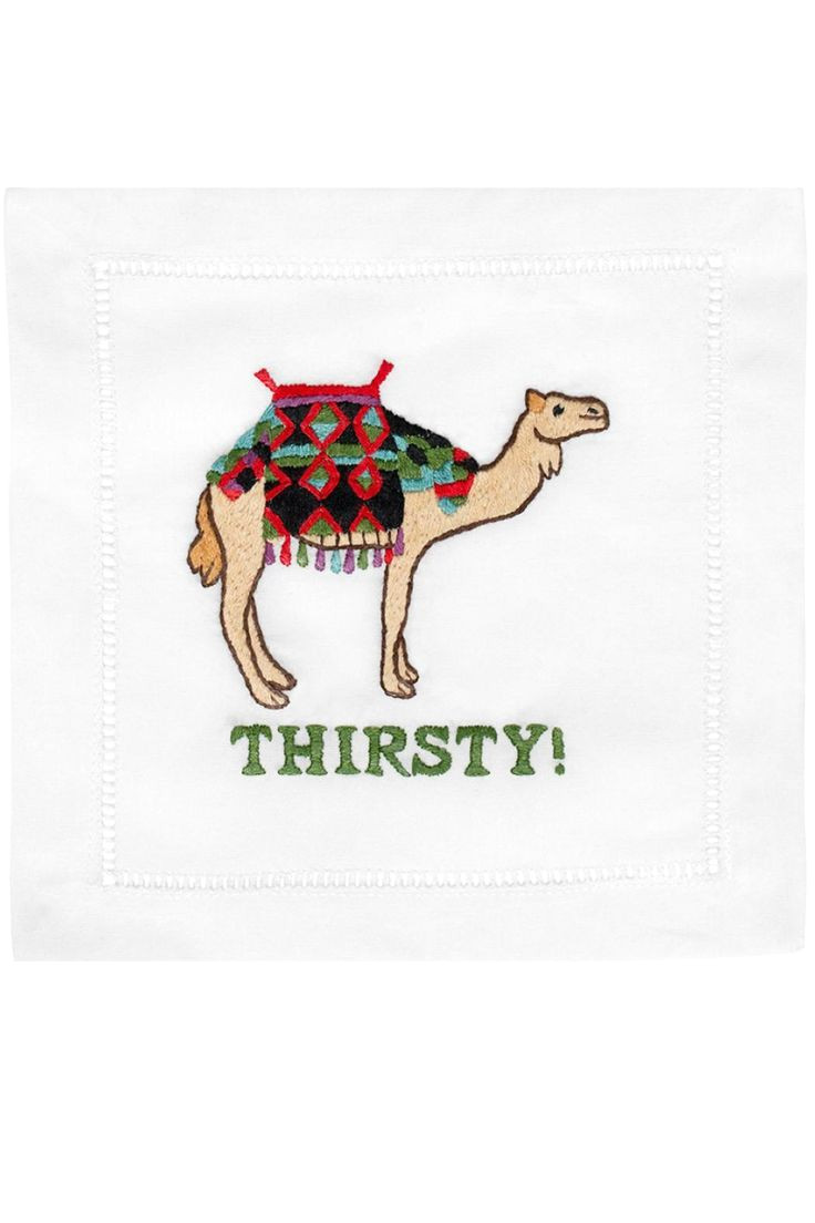 august morgan thirsty cocktail napkins