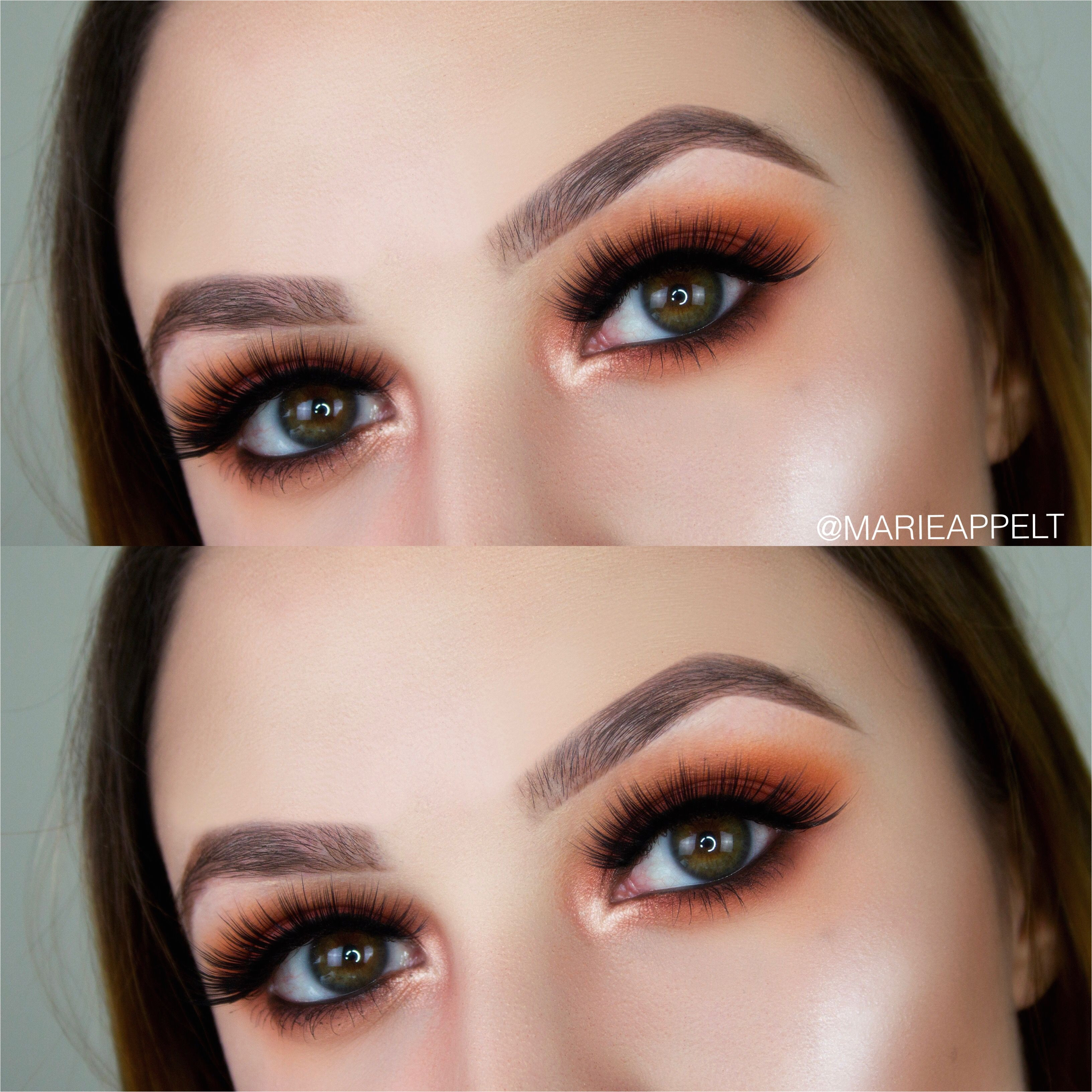 orange smokey eye makeup fall makeup orange makeup burned onrange makeup fall makeup fall makeup tutorial how to look makeup artist smokey eyes