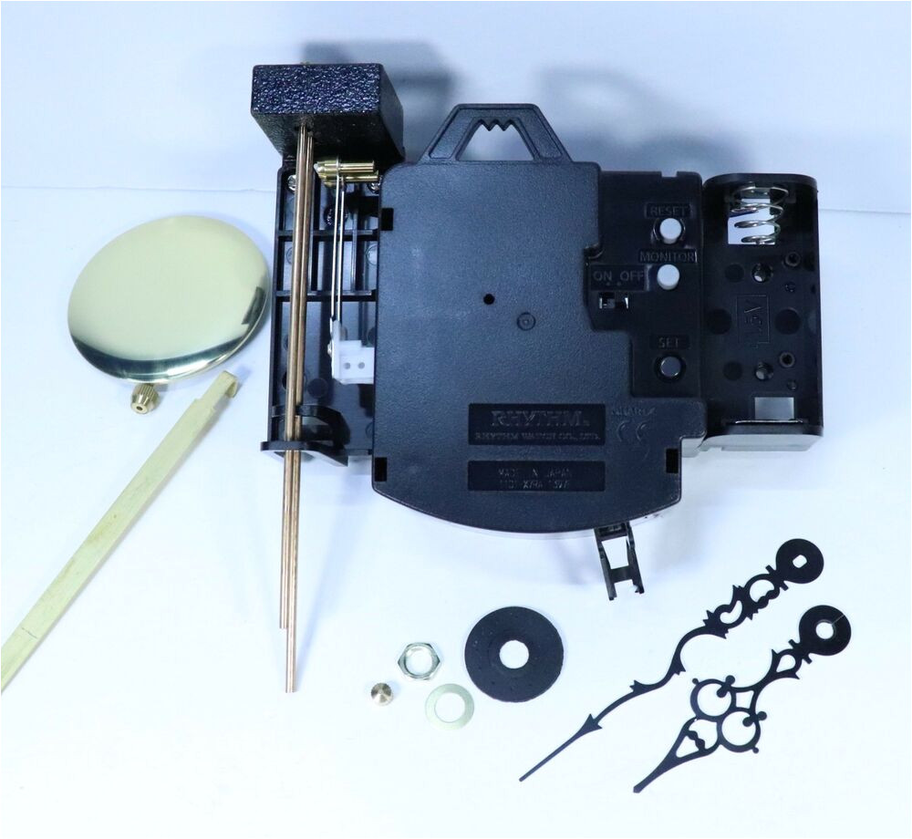 quartz bim bam strike pendulum clock movement kit with chime rods and pendulum ebay