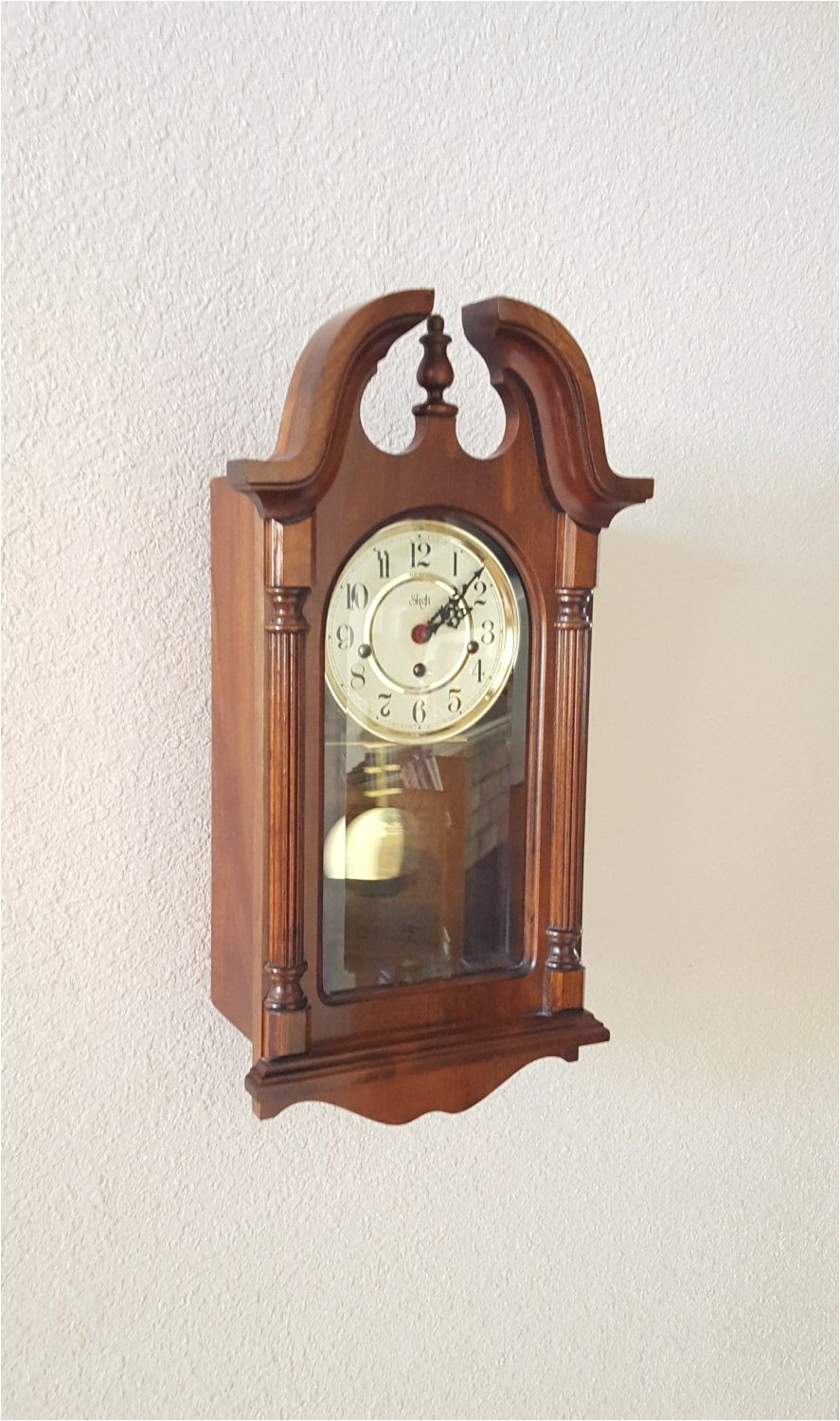 vintage antique sligh heirloom quality westminster chiming wall clock parlor clock professionally restored with warranty by theclockguys on etsy