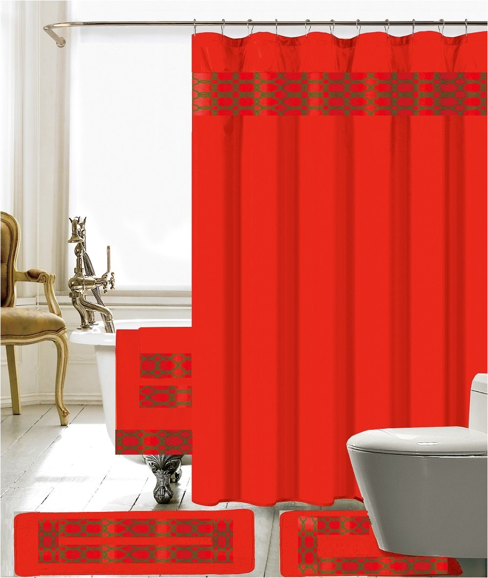 Bed Bath and Beyond Curtain Tie Back Hooks Red Shower Curtains You Ll Love Wayfair